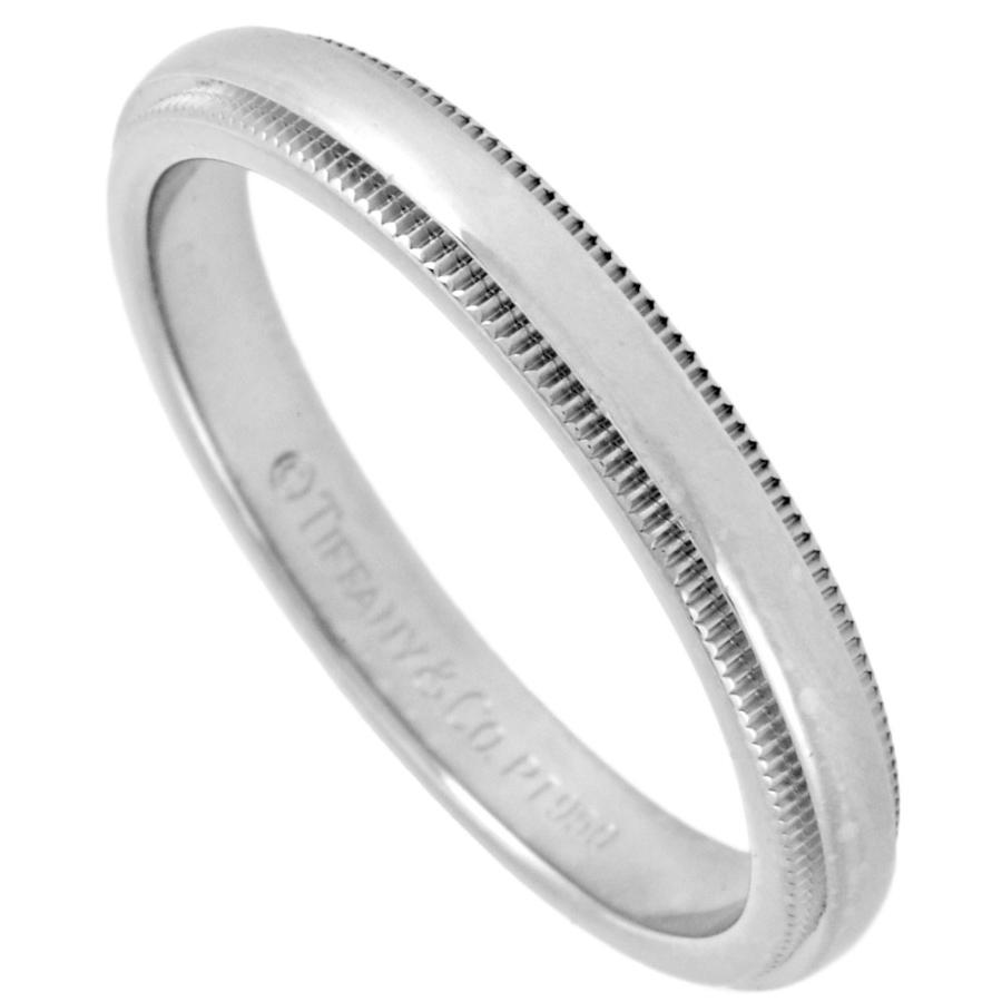 Tiffany & Co. PT950 ミルグレインリング TIFFANY&Co.（ティファニー） トゥギャザー ミルグレイン リング 指輪