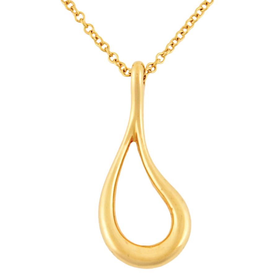 【美品】　ティファニー　オープンティアドロップ　ネックレス　（K） TIFFANY&Co. ティファニー Tiffany&Co. オープン ティアドロップ