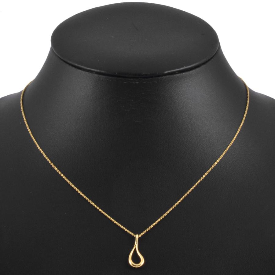 【美品】　ティファニー　オープンティアドロップ　ネックレス　（K） TIFFANY&Co. ティファニー Tiffany&Co. オープン ティアドロップ