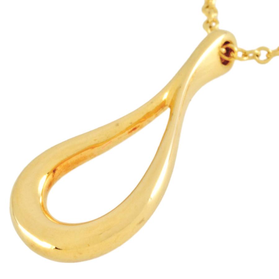 【美品】　ティファニー　オープンティアドロップ　ネックレス　（K） TIFFANY&Co. ティファニー Tiffany&Co. オープン ティアドロップ