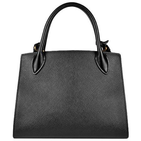 PRADA プラダ　サフィアーノ　モノクローム　 ハンドバッグ PRADA（プラダ） モノクロームバッグ 2WAYハンドバッグ ショルダー付