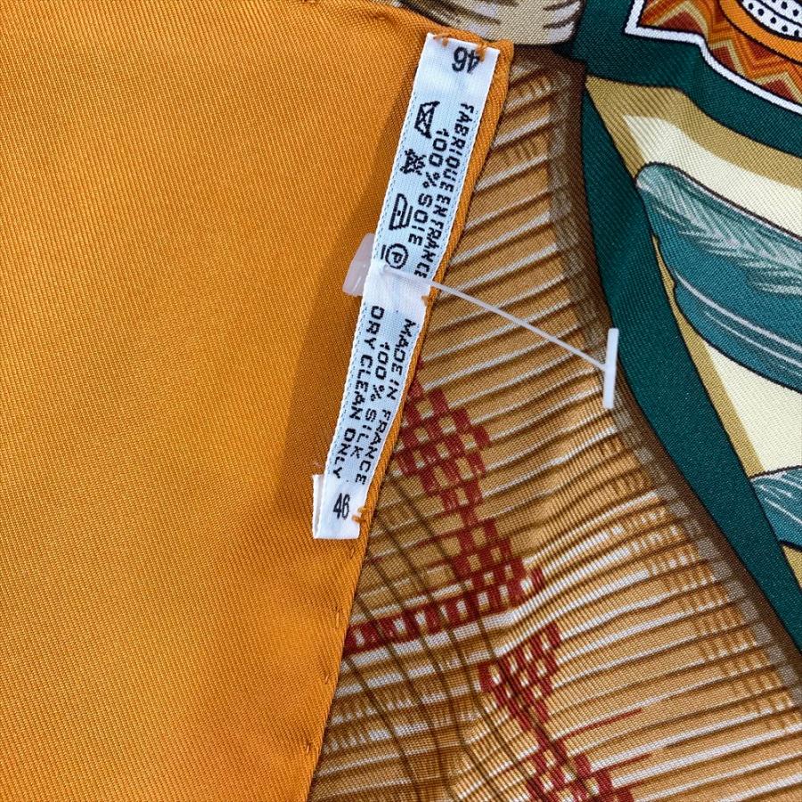 HERMES（エルメス） カレ90 Au son du Tam-Tam スカーフ シルク