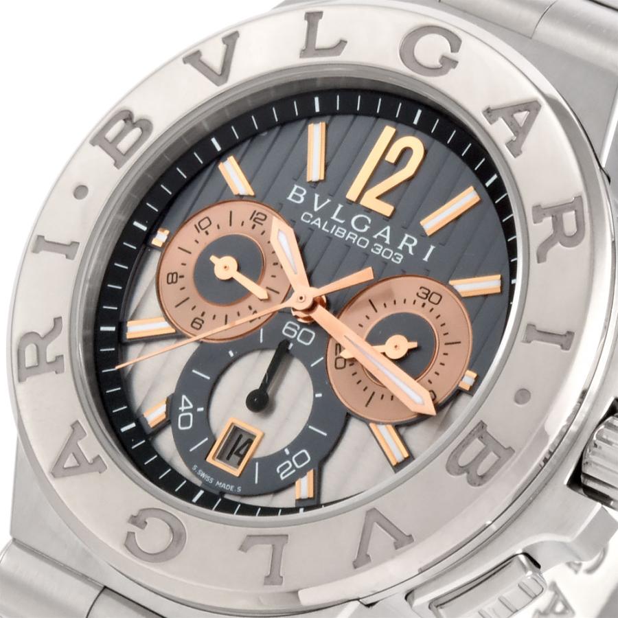 ディアゴノ ブルガリ BVLGARI カリブロ303 クロノグラフ SS