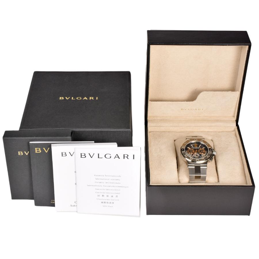 ブルガリ BVLGARI カリブロ 303 自動巻き腕時計 ディアゴノ ブルガリ BVLGARI カリブロ303 クロノグラフ SS
