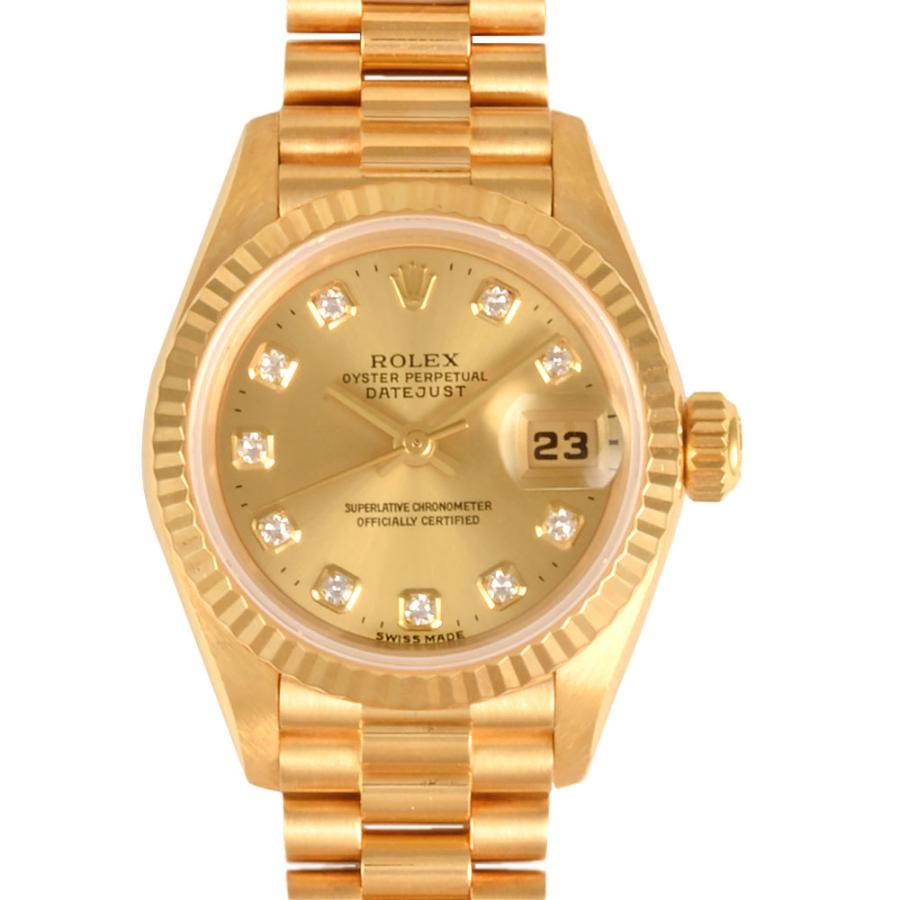 デイトジャスト ロレックス ROLEX 69178G 10Pダイヤ T番(1996年製造