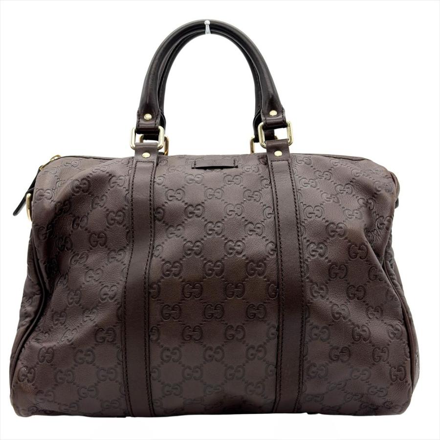 GUCCI レザー ハンドバッグ 型押し メンズ GUCCI（グッチ） グッチシマ ハンドバッグ シマレザー 193603 ブラウン