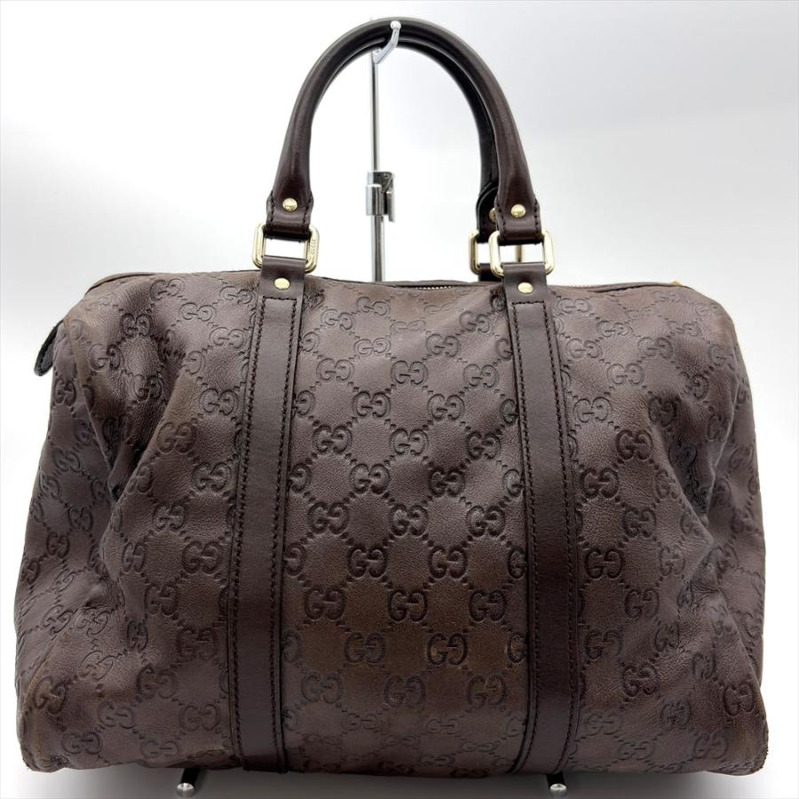 GUCCI（グッチ） グッチシマ ハンドバッグ シマレザー 193603 ブラウン