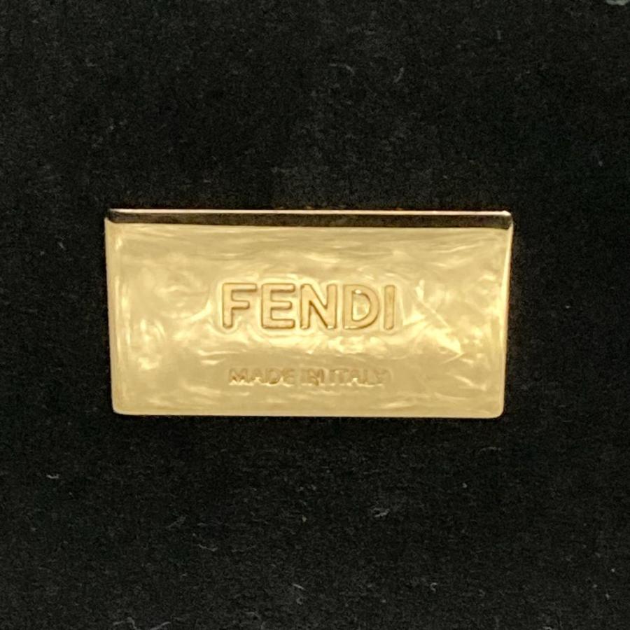 FENDI（フェンディ） FENDI FF ハンドバッグ レザー 8BH367 ブラック