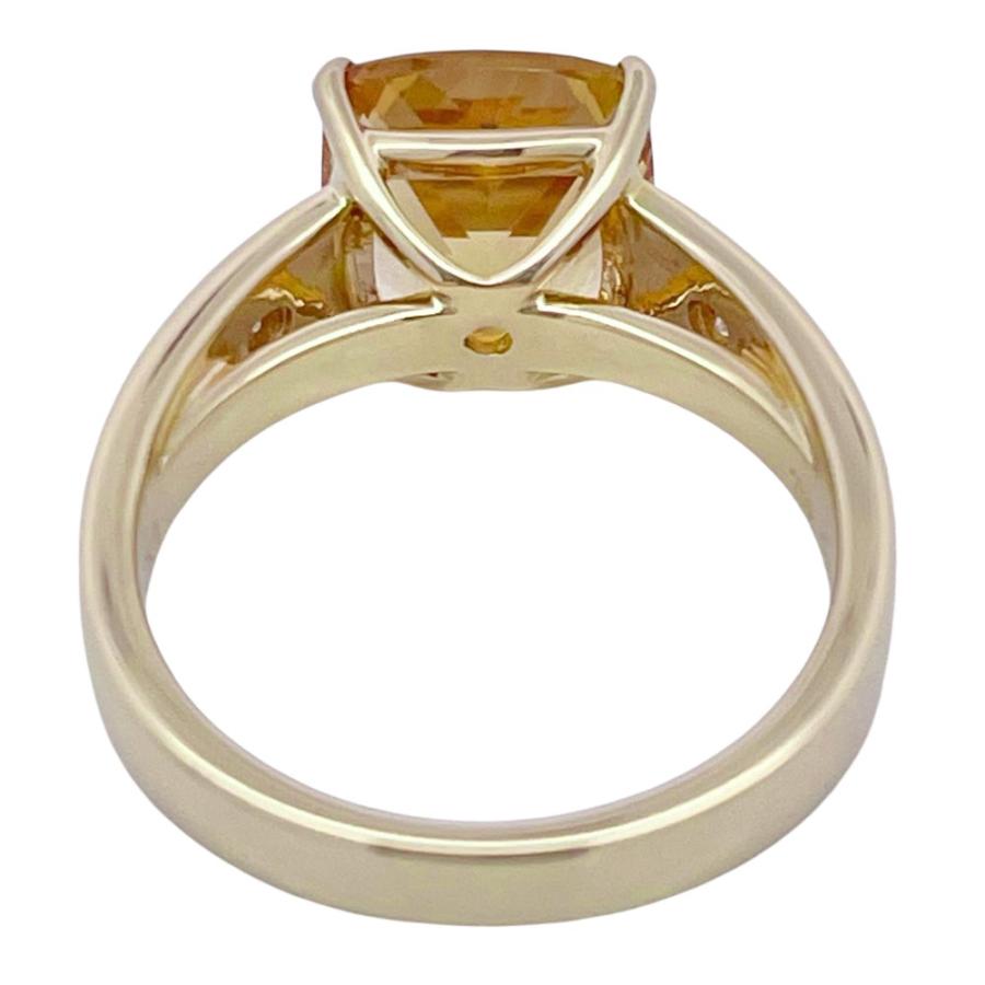 タサキ TASAKI リング 指輪 シトリン 2.86ct 約11号 K18YG 6.4g