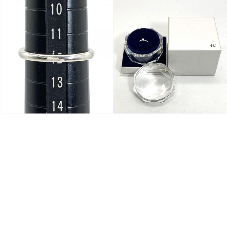 ヨンドシー 4℃ ソリティア リング 指輪 ダイヤモンド 0.139ct 約12号