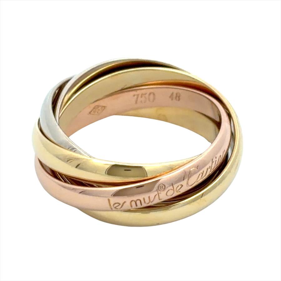 Cartier（カルティエ） トリニティ 5連 リング 指輪 #48 K18YG 7.5g