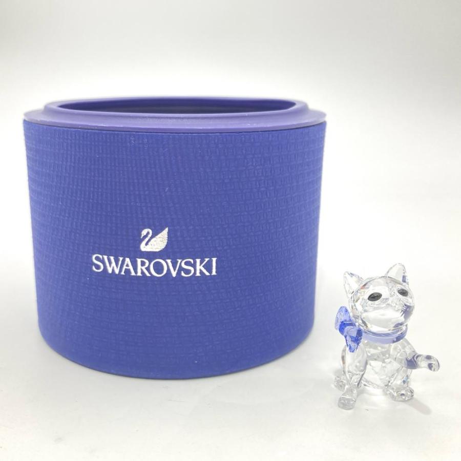 SWAROVSKI（スワロフスキー） 子猫 ネコ オブジェ 置物 5465837 クリア