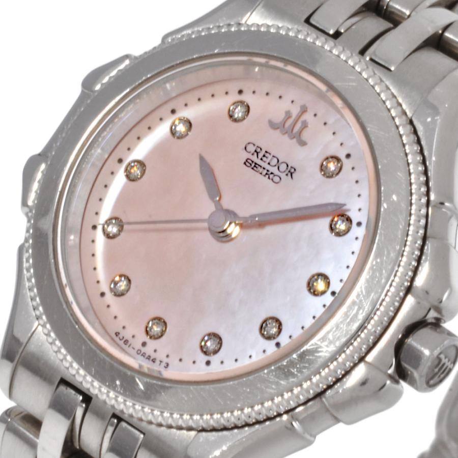 SEIKO（セイコー） SEIKO 4J81-0AZ0 クレドール 11Pダイヤ 腕時計