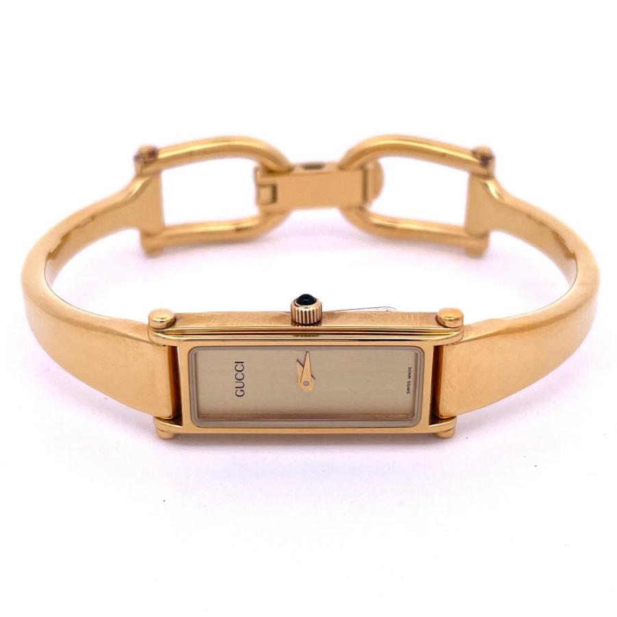 稼動品！GUCCIレディース腕時計1500L GUCCI（グッチ） GUCCI 1500L 腕時計 クォーツ ゴールド文字盤 電池