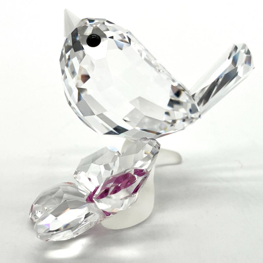 SWAROVSKI スワロフスキー 盆栽 クリスタル 置物　廃盤 SWAROVSKI（スワロフスキー） ベビーバード 2010年廃盤品 オブジェ