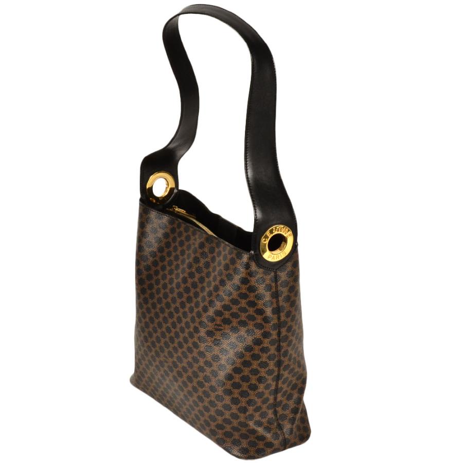 CELINE（セリーヌ） マカダム ショルダーバッグ PVC MC97/2 ブラウン