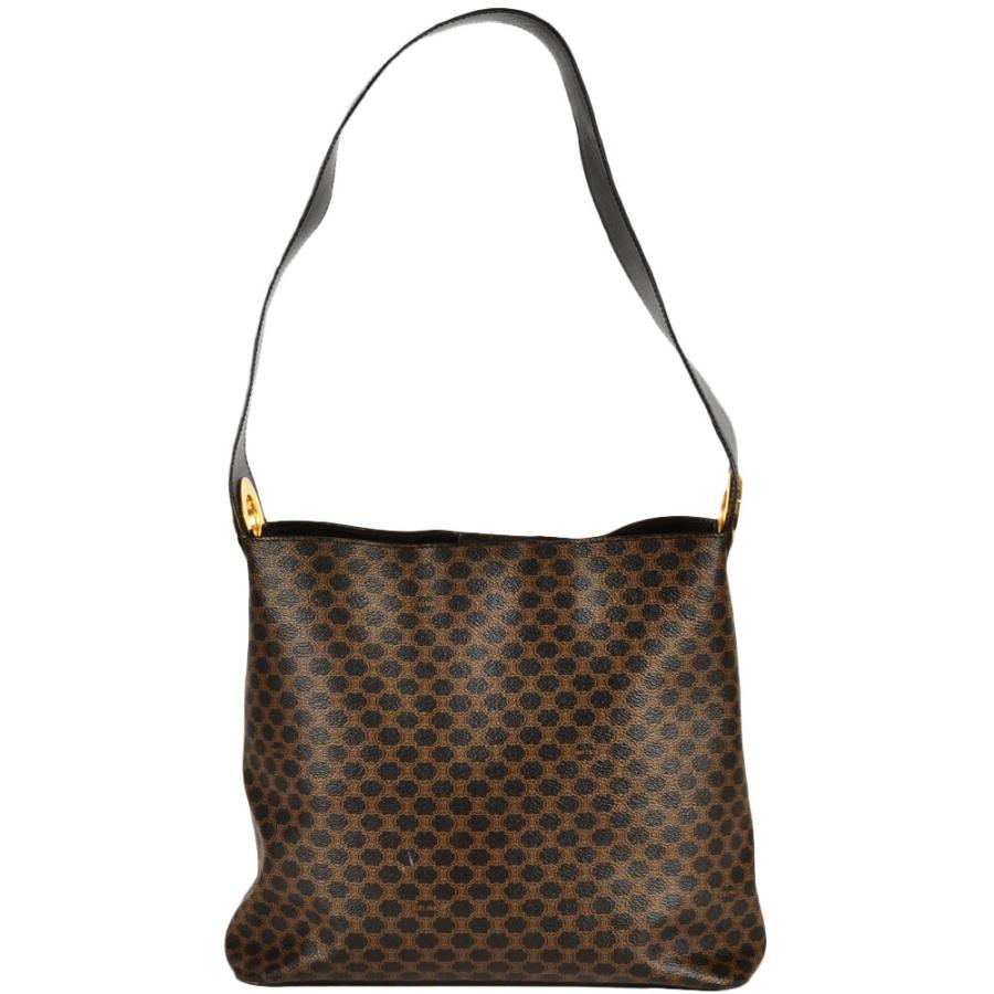 CELINE（セリーヌ） マカダム ショルダーバッグ PVC MC97/2 ブラウン