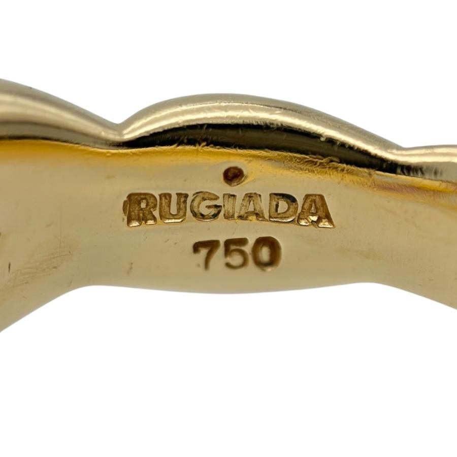 RUGIADA（ルジアダ） リーフ リング 指輪 トルマリン 約12号 K18YG 7.2