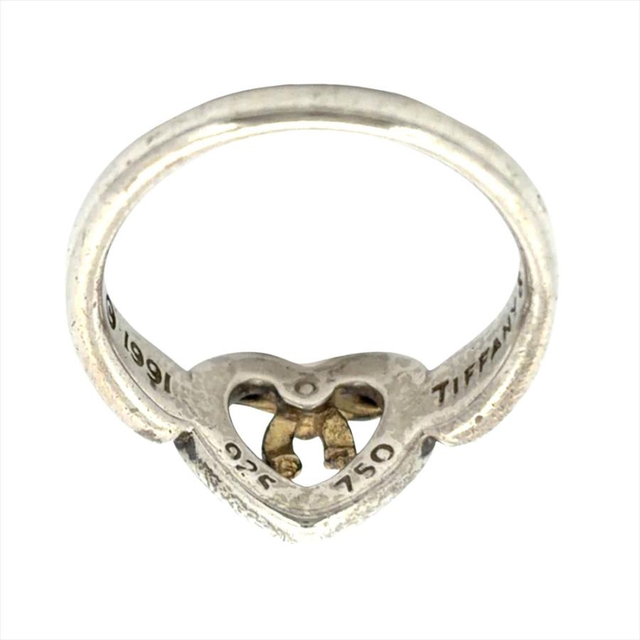 TIFFANY&Co.（ティファニー） ハート リボン リング 指輪 約10号 SV925