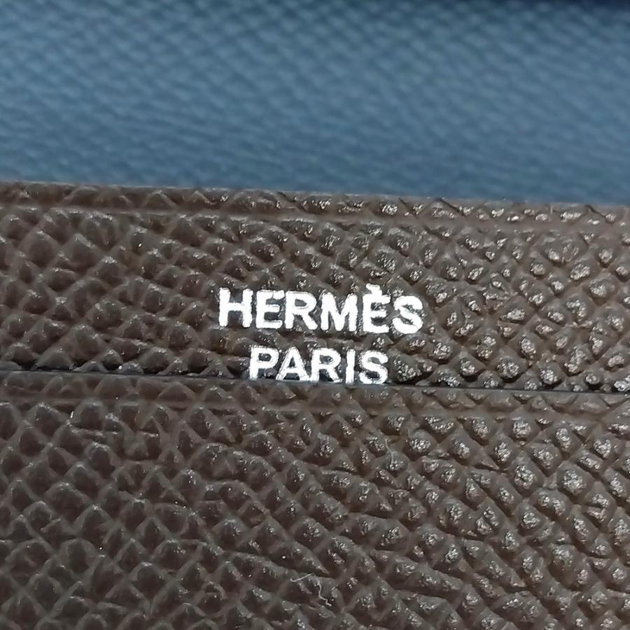 エルメス HERMES MC2 フレミング  長財布 ヴォーエプソン D刻印 パープル 札入れ レディース【中古】 HERMES（エルメス） HERMES MC2 フレミング 長財布 ヴォーエプソン D