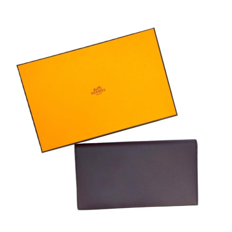 エルメス HERMES MC2 フレミング  長財布 ヴォーエプソン D刻印 パープル 札入れ レディース【中古】 HERMES（エルメス） HERMES MC2 フレミング 長財布 ヴォーエプソン D