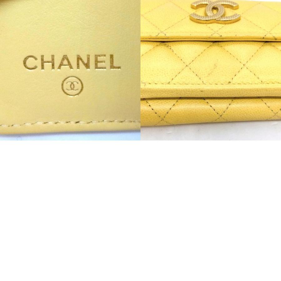 CHANEL（シャネル） ココマーク 三つ折り財布 キャビアスキン AP296