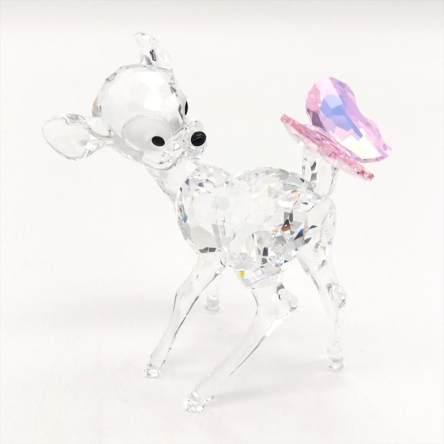 SWAROVSKI - スワロフスキー SWAROVSKI ディズニー BANBI バンビ セット オブジェ 置物 943951 クリア 台座付き【中古】 SWAROVSKI スワロフスキー ディズニー BANBI バンビ セット