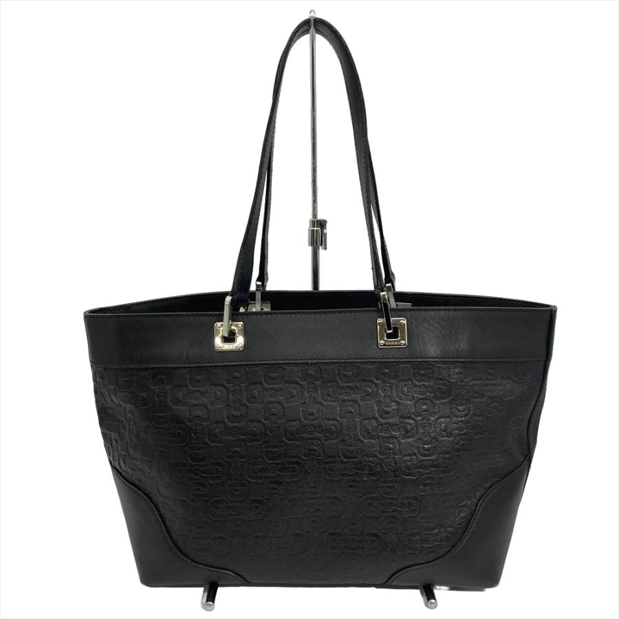 GUCCI（グッチ） ハンドバッグ キャンバス 289719 ブラック シルバー