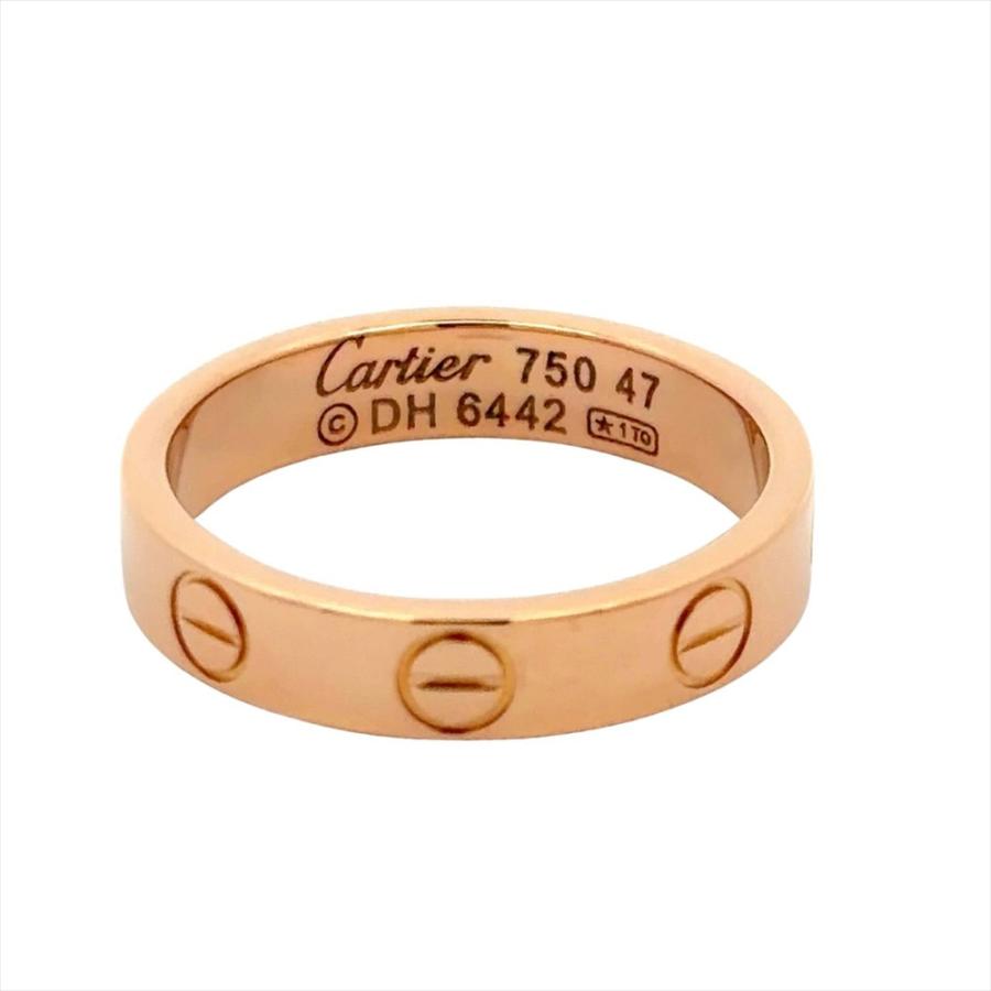 LOVE（Cartier） カルティエ Cartier ミニ ラブ リング 指輪 #47 K18PG