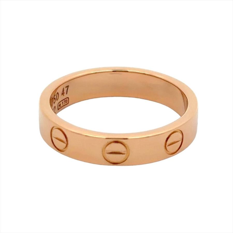 LOVE（Cartier） カルティエ Cartier ミニ ラブ リング 指輪 #47 K18PG