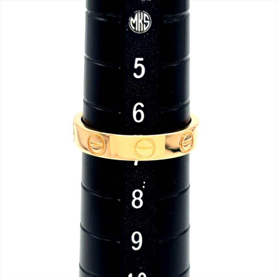保証書付 カルティエ Cartier K18PG ミニラブリング 47号 LOVE（Cartier） カルティエ Cartier ミニ ラブ リング 指輪 #47 K18PG