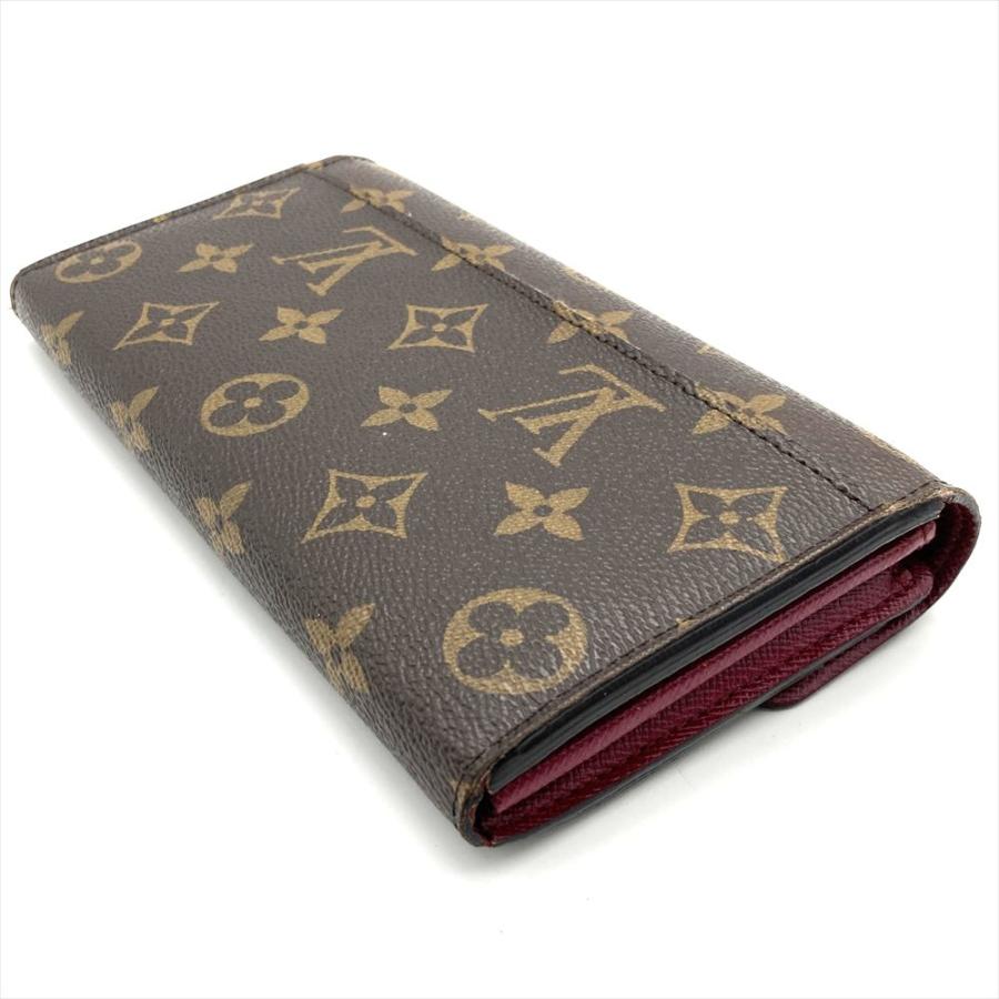 【本物保証】 新品同様 ルイヴィトン LOUIS VUITTON モノグラム ポルトフォイユ サラ ホック付長財布 レッド 赤 フューシャ M62234 ポルトフォイユ・サラ ルイヴィトン LOUIS VUITTON ポルトフォイユサラ