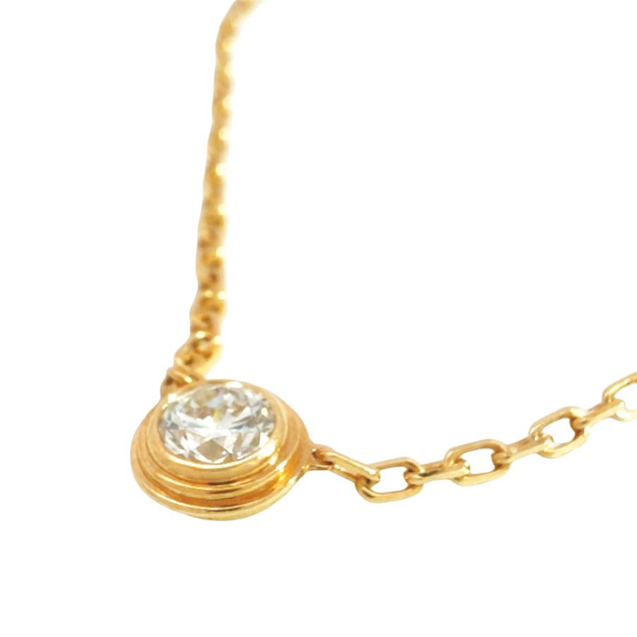 カルティエ ダムール Cartier LM ネックレス ダイヤモンド K18YG 2.9g