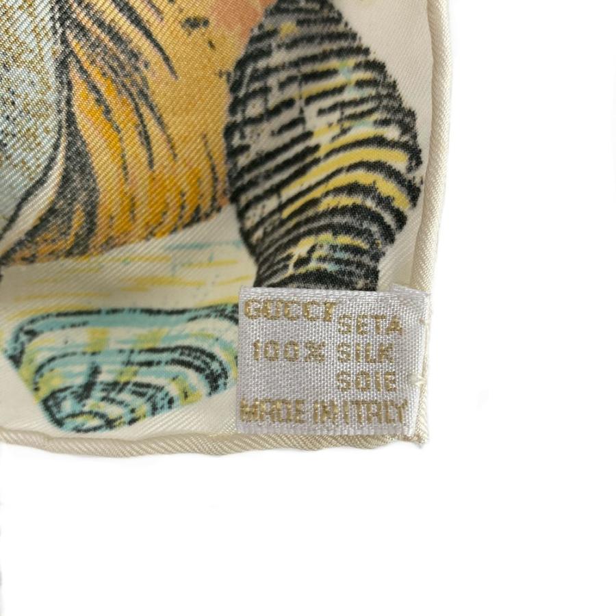 レア商品✨美品GUCCI グッチ魚パターンスカーフ シルク 新品未使用GUCCI魚介柄シルクスカーフ - メルカリ