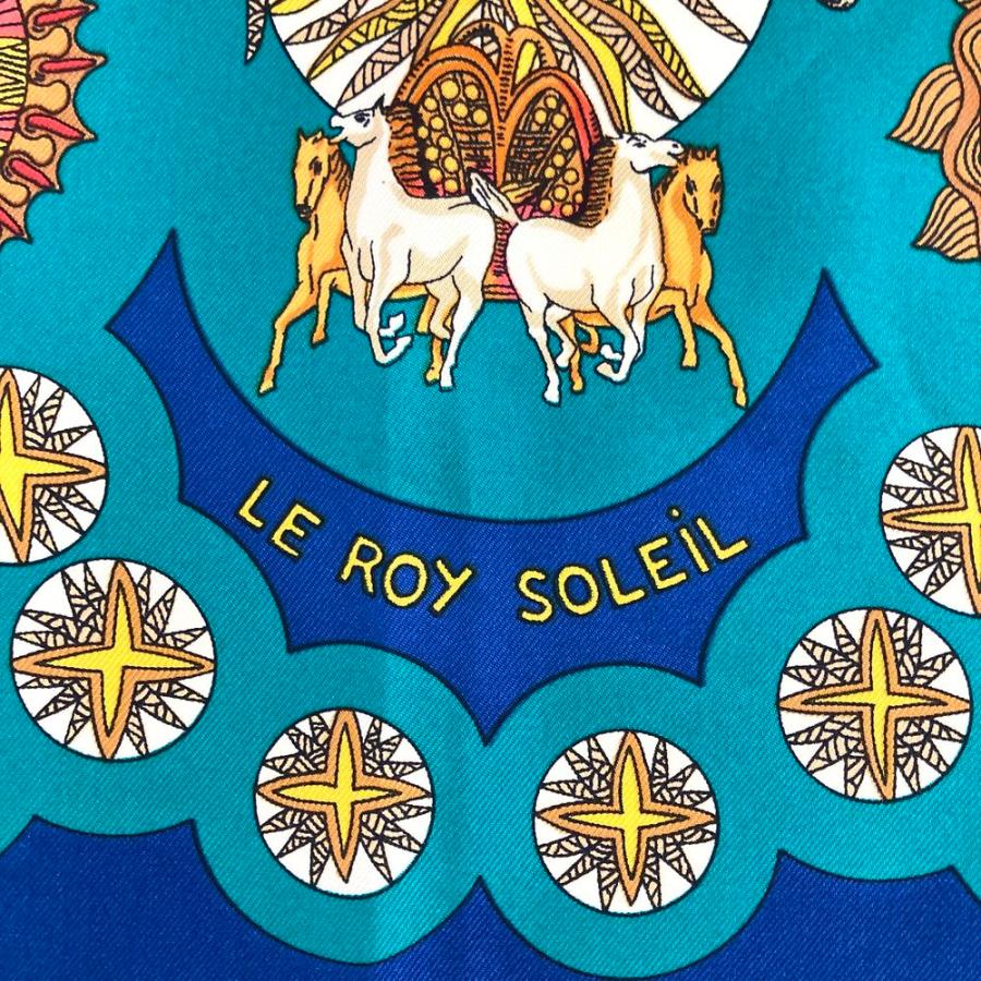 HERMES　カレ90 LE ROY SOLEIL 太陽王 エルメス カレ90 LE ROY SOLEIL 太陽王 スカーフ シルク