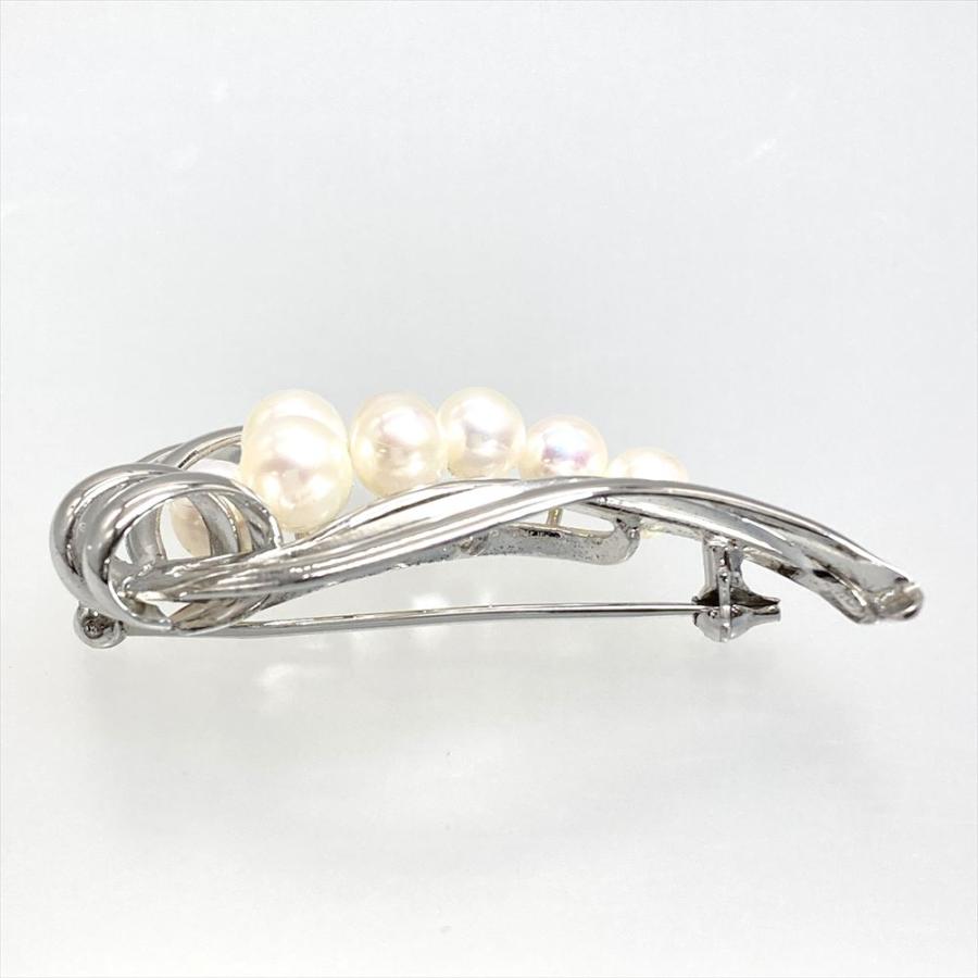 MIKIMOTO（ミキモト） パール 8P ブローチ シルバー 真珠 レディース