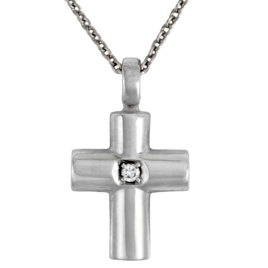 BVLGARI（ブルガリ） ラテンクロス ネックレス ダイヤモンド Pt950 8.7 