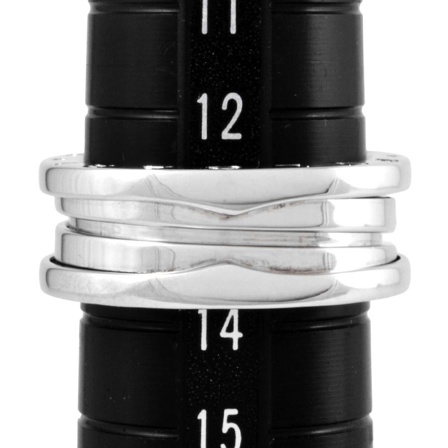 BVLGARI ブルガリ ビーゼロワン 2バンド リング 指輪 #54 K18WG