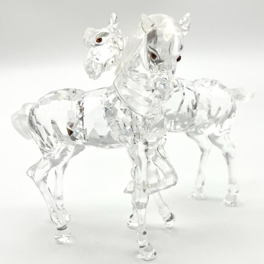 SWAROVSKI（スワロフスキー） SWAROVSKI 2匹の子馬 オブジェ 置物