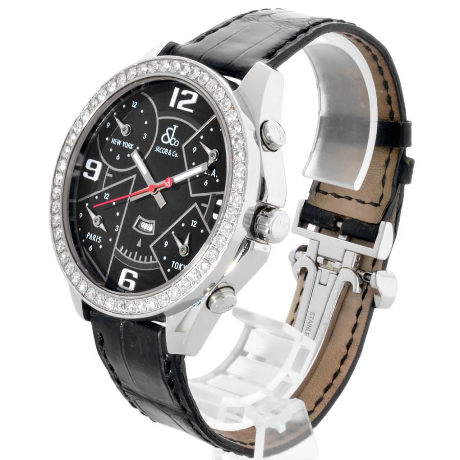 JACOB&CO ジェイコブ JACOB&Co. 5タイムゾーン ダイヤベゼル 腕時計