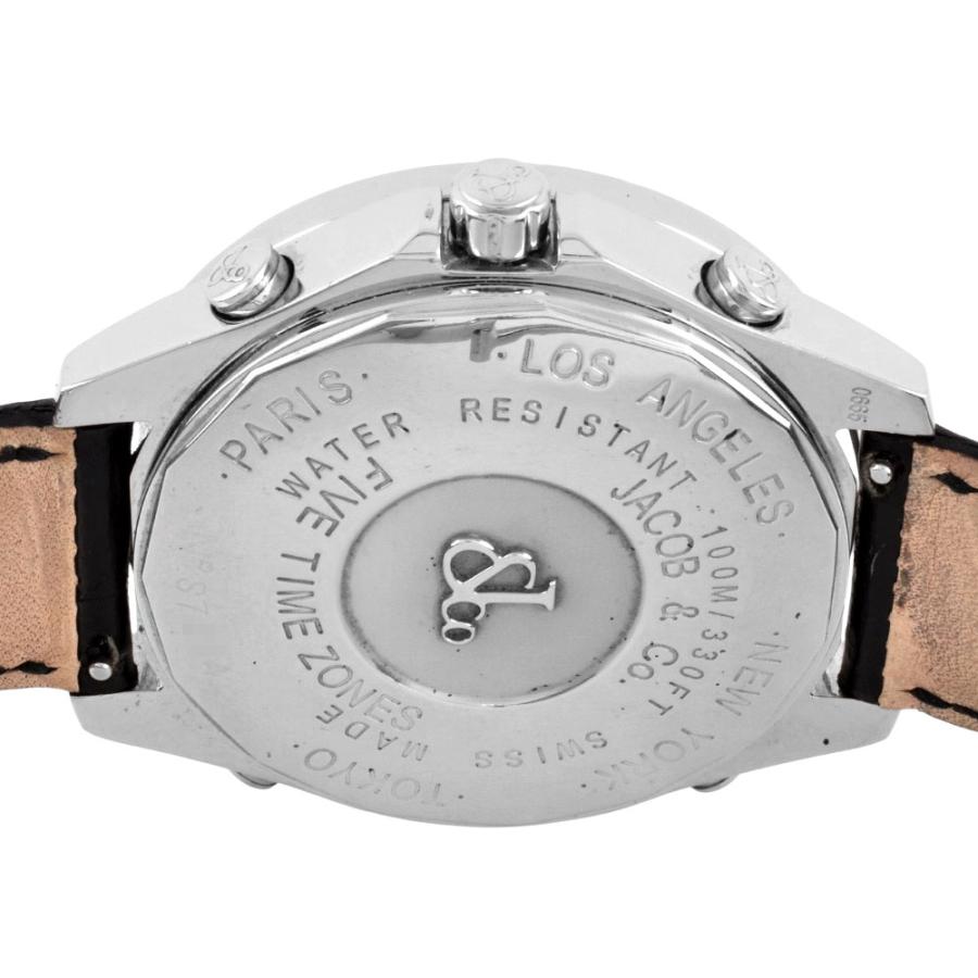ジェイコブ JACOB&Co. 5タイムゾーン ダイヤベゼル 腕時計 クォーツ JACOB&CO ジェイコブ JACOB&Co. 5タイムゾーン ダイヤベゼル