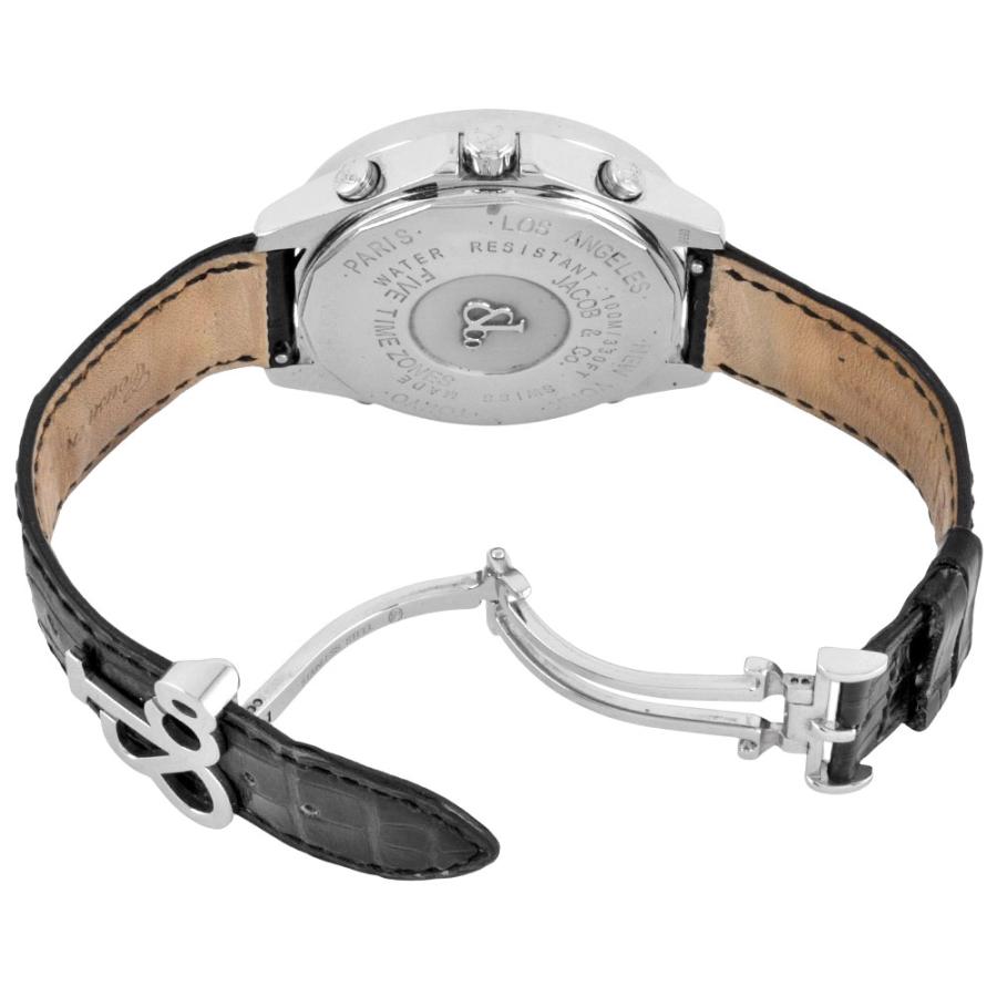 ジェイコブ JACOB&Co. 5タイムゾーン ダイヤベゼル 腕時計 クォーツ JACOB&CO ジェイコブ JACOB&Co. 5タイムゾーン ダイヤベゼル