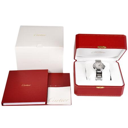 カルティエ Cartier 腕時計 レディース W69011Z4 中古)CARTIER カルティエ バロンブルー MM 36mm W69011Z4