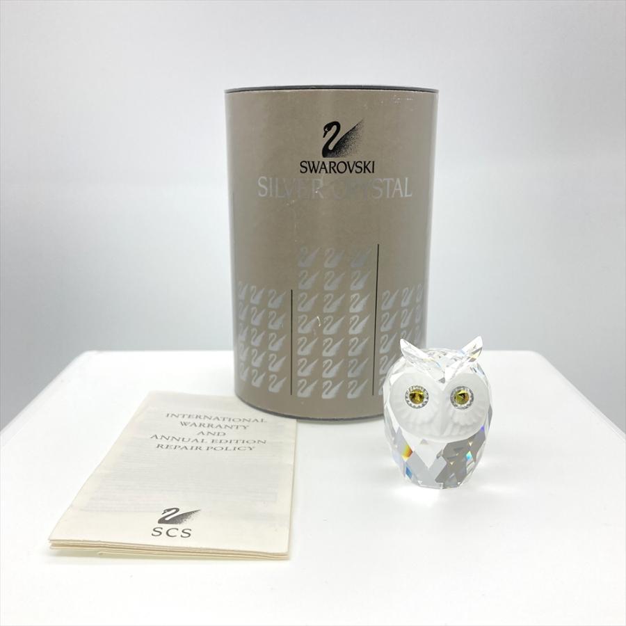 SWAROVSKI（スワロフスキー） フクロウ オブジェ 置物 7636 クリア