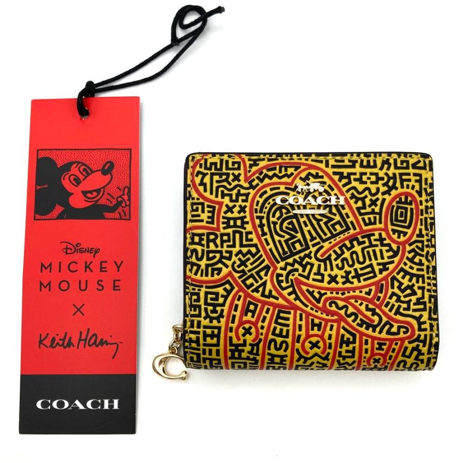 COACH Mickey Mouse x Keith Haring 二つ折り財布 Amazon | [コーチ] Disney X Keith Haring x ディズニー x キース