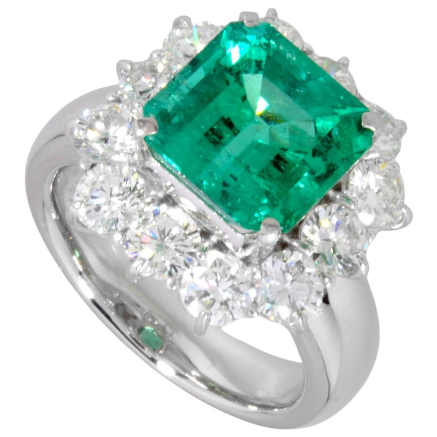 リング 指輪 エメラルド 5.03ct 約15.5号 Pt900 17.1g プラチナ