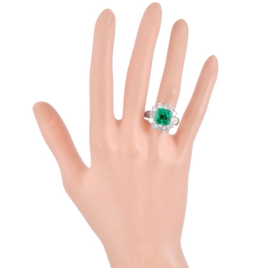 リング 指輪 エメラルド 5.03ct 約15.5号 Pt900 17.1g プラチナ