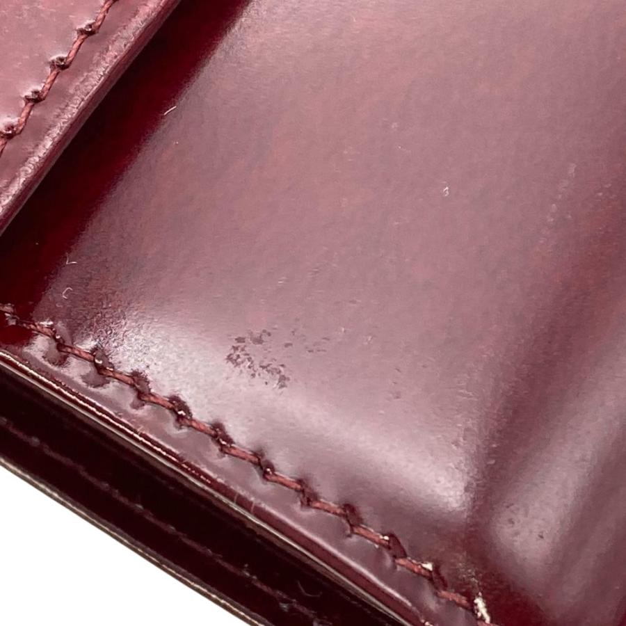 Cartier（カルティエ） パンテール 二つ折り財布 パテントレザー
