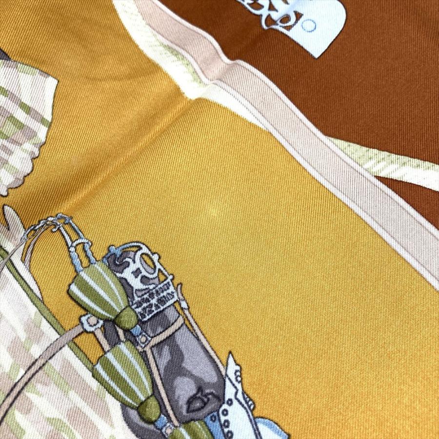 HERMES（エルメス） カレ90 LES MUSEROLLES 鼻革 スカーフ シルク