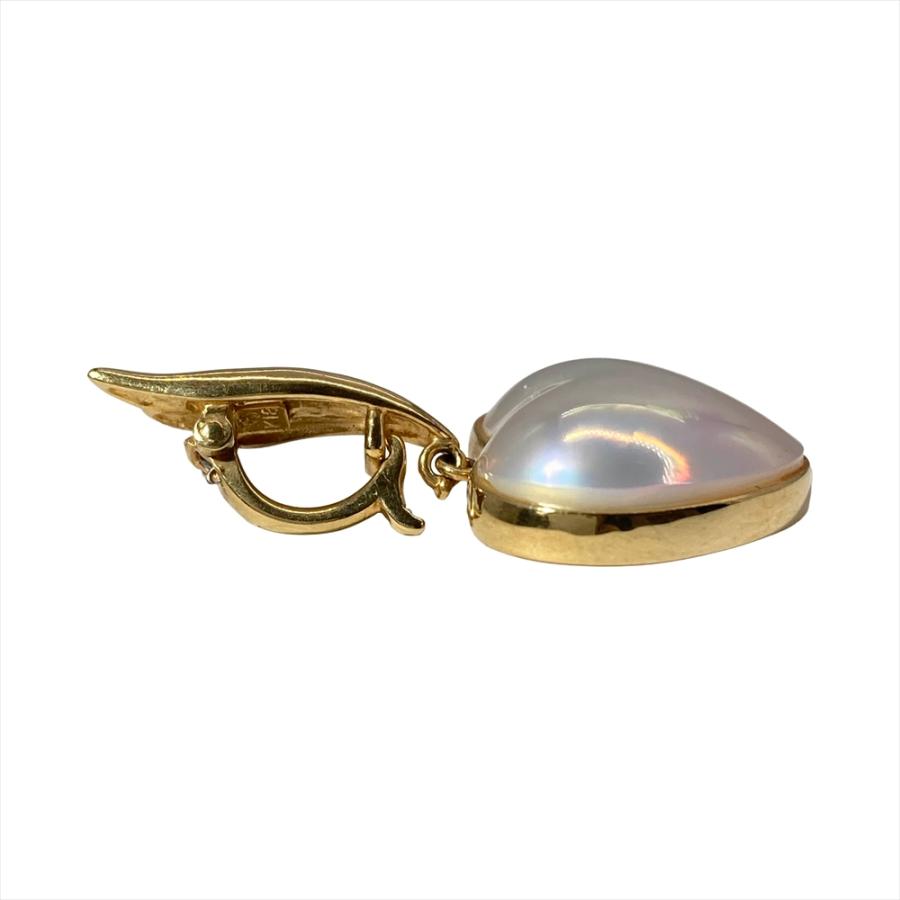 タサキ TASAKI マベパール ハート ペンダントトップ K18YG 4.0g